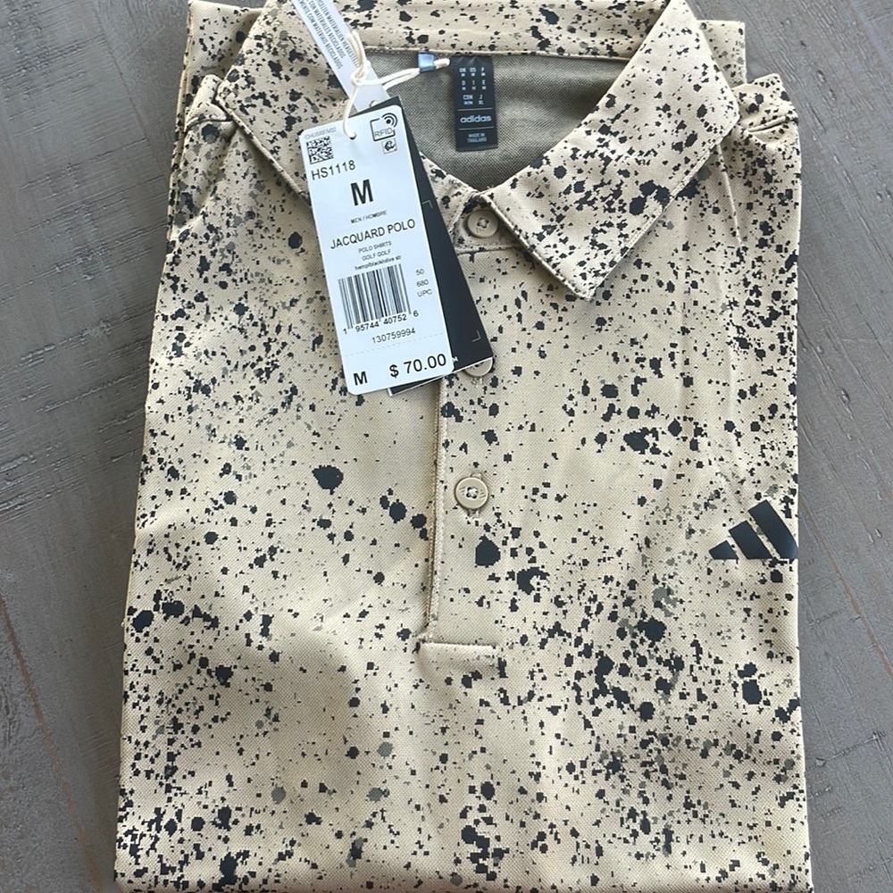 Adidas Men's Jacquard Polo NWT